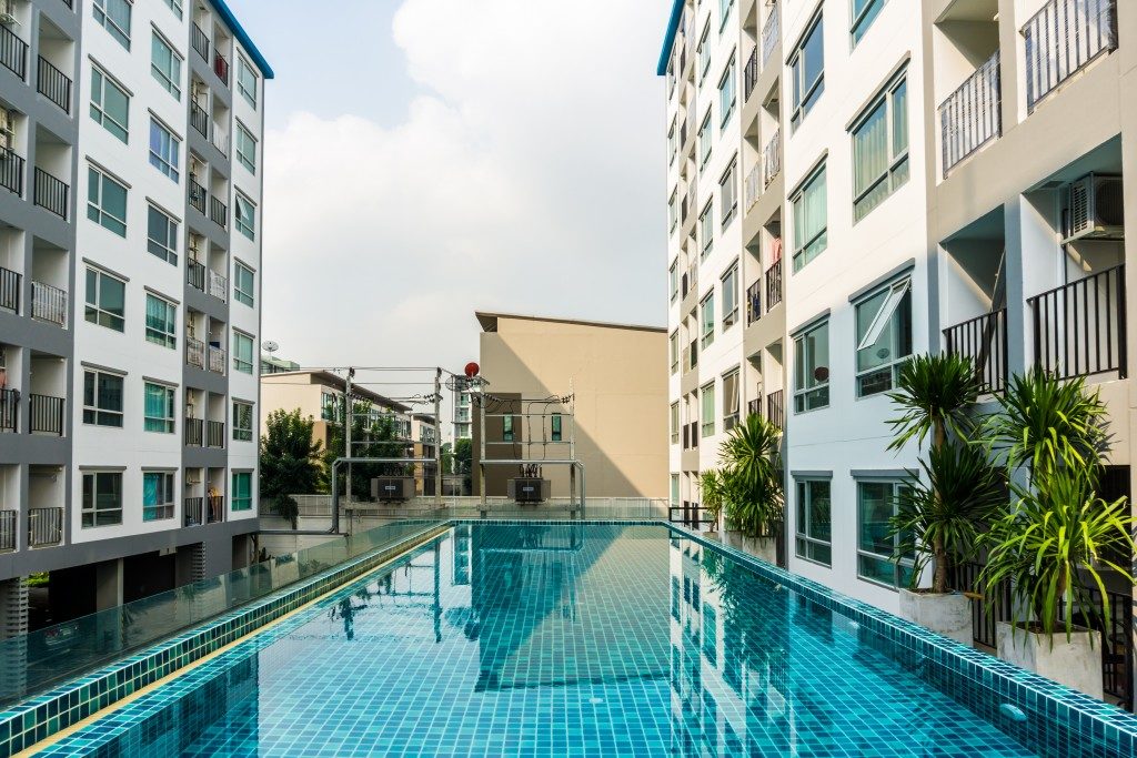 Condominium with pool