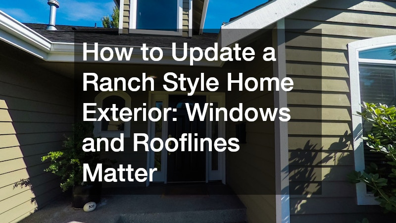 windows, door, and rooflines